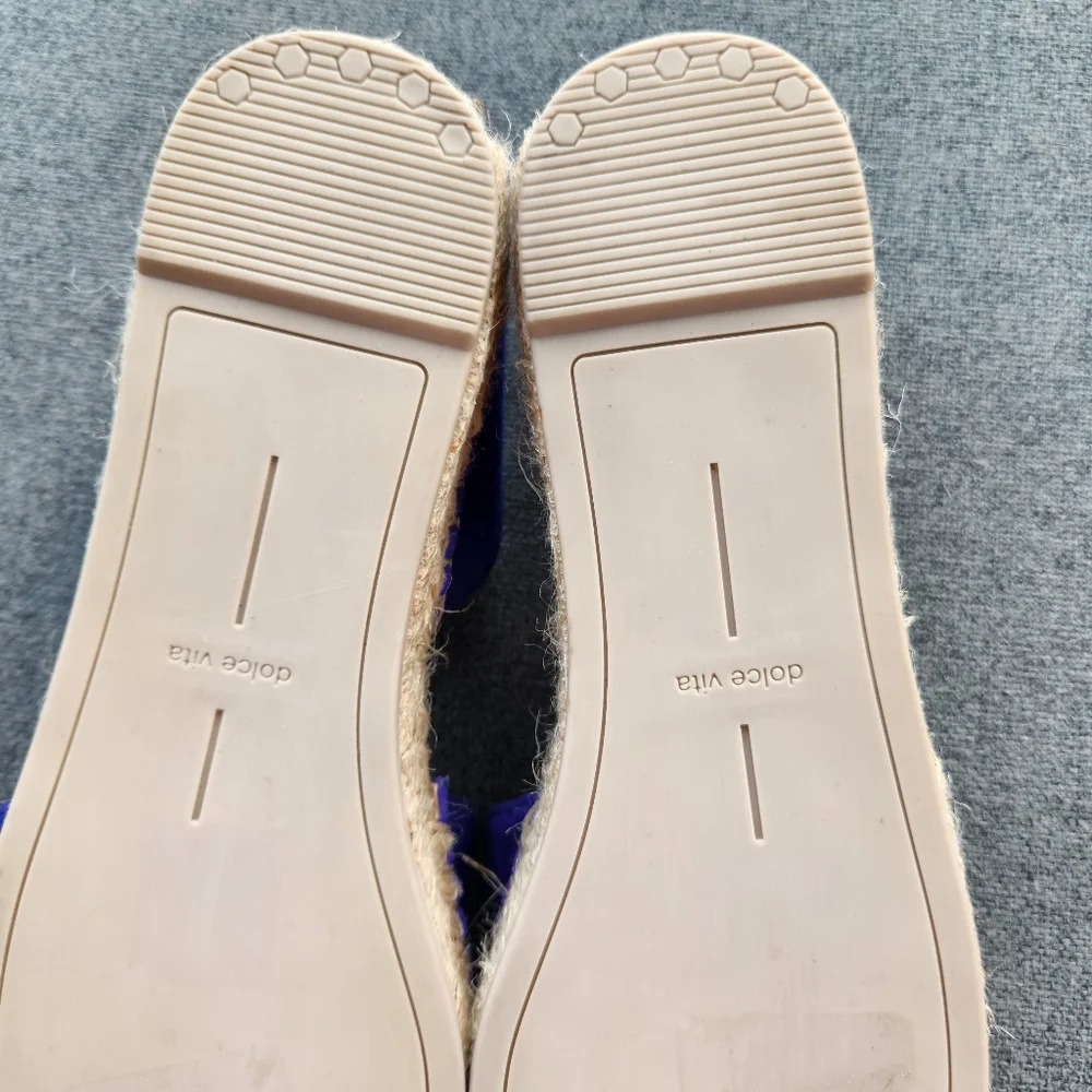 DOLCE VITA Ciara Espadrilles Electric‎ Blue Suede Women's Size 8